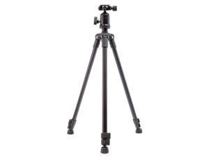 dolica ax570b001 57in featherweight aluminum tripod with ball head, (black)