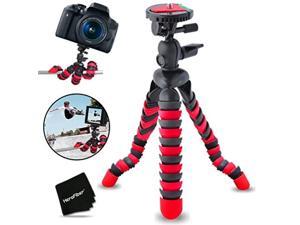12 inch flexible tripod with quick release plate for nikon coolpix s9900 s7000 s6900 s3700 s2900 c810 s33 s32 s9700 s