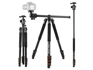 andoer ttt-004 camera tripod monopod for dslr ildc cameras, 78.7inch horizontal tripod with 360 ball head and rotatable center andoer ttt-004 camera tripod monopod for dslr ildc cameras, 78.7inch horizontal tripod with 360 ball head and rotatable center