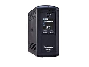 cyberpower cp1000avrlcd intelligent lcd ups system, 1000va/600w, 9 outlets, avr, mini-tower black cyberpower cp1000avrlcd intelligent lcd ups system, 1000va/600w, 9 outlets, avr, mini-tower black