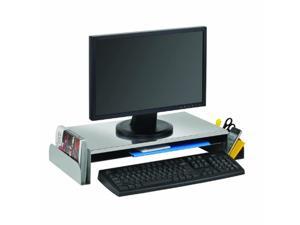 steelmaster monitor stand, 24 x 12.19 x 3.5 inches, silver (264655050)