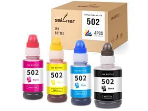 sailner compatible ink bottle replacement for 502 t502 eco tank et-3760 expression et-2750 et-2700 et-3700 workforce et-4750 et sailner compatible ink bottle replacement for 502 t502 eco tank et-3760 expression et-2750 et-2700 et-3700 workforce et-4750 et