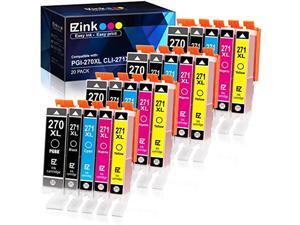 e-z ink (tm) compatible ink cartridge replacement for canon pgi-270xl cli-271xl pgi 270 xl cli 271 xl to use with pixma ts6020 e-z ink (tm) compatible ink cartridge replacement for canon pgi-270xl cli-271xl pgi 270 xl cli 271 xl to use with pixma ts6020