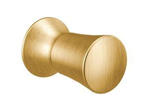 moen yb0305bg flara decorative cabinet knob pull, brushed gold