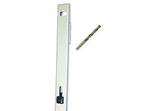 file locking bar - gray with drill bit - 46" long - for use on a 4 drawer file cabinet file locking bar - gray with drill bit - 46" long - for use on a 4 drawer file cabinet