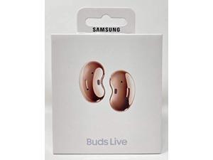 samsung galaxy buds live, earbuds w/active noise cancelling (mystic bronze) (renewed)