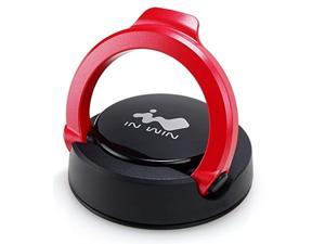 inwin mag ear red headphone & earphone holder small portable anti-slip silicone cradle design (mag ear red)