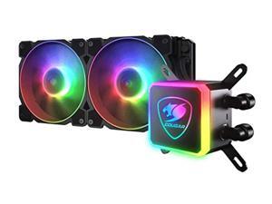 cougar aqua argb 240 all-in-one rgb liquid cooling series (cougar aqua argb 280)