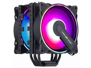 abkoncore rgb cpu cooler ct404b, 4 continuous direct contact heatpipes, dual 120mm pwm sync addressable rgb fans with sync 61 led modes for intel lga1151/1200, amd am4/ryzen cpus(1 abkoncore rgb cpu cooler ct404b, 4 continuous direct contact heatpipes, dual 120mm pwm sync addressable rgb fans with sync 61 led modes for intel lga1151/1200, amd am4/ryzen cpus(1