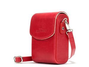 Megagear Mg1218 Nikon coolpix A1000, A900 Leather camera case with Strap - Red