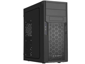 silverstone technology ps13b atx tower computer case with 2 x 5.25 bays ps13b-x
