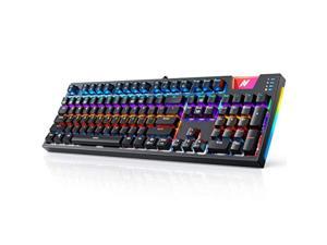 abkoncore gaming mechanical keyboard k660, rgb side led and backlit keyboard usb wired computer keyboard with outemu blue switches, 104 full key-rollover, anti ghosting keyboard wi abkoncore gaming mechanical keyboard k660, rgb side led and backlit keyboard usb wired computer keyboard with outemu blue switches, 104 full key-rollover, anti ghosting keyboard wi