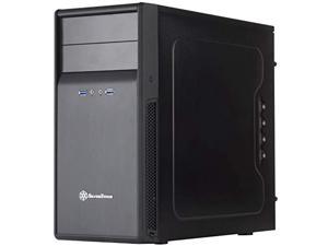 silverstone ps09b micro-atx computer case with included sound dampening material ps09b-x
