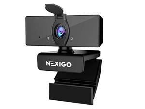 1080p business webcam with dual microphone & privacy cover, nexigo n660 usb fhd web computer camera, plug and play, for zoom/skype/teams/webex, laptop mac pc desktop
