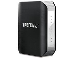 trendnet ac1900 dual band wireless ac gigabit router, 2.4ghz 600mbps+5ghz 1300mbps, one-touch network connection, 1 usb 2.0 port, 1 usb 3.0 port, dd-wrt compatible, ipv6, guest net