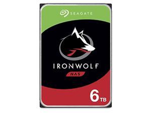 seagate ironwolf 6tb nas internal hard drive hdd - cmr 3.5 inch sata 6gb/s 5600 rpm 256mb cache for raid network attached storage - frustration free packaging (st6000vn001)