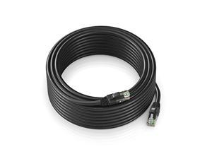 Black Outdoor Waterproof Maximm Ethernet Cable 200 ft CAT6 High Speed Internet Network LAN Cable Cord 