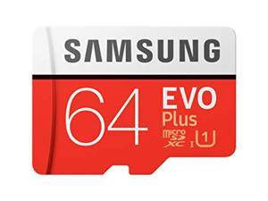samsung evo plus 64gb microsdxc uhs-i u3 100mb/s full hd & 4k uhd memory card with adapter (mb-mc64ha)