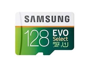 samsung 128gb 80mb/s evo select micro sdxc memory card (mb-me128da/am)