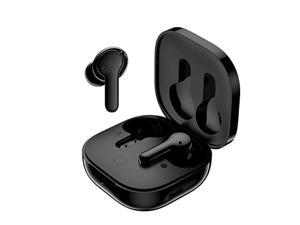 qcy t13 true wireless earbuds bluetooth 5.1 headphones touch control with wireless charging case waterproof stereo earphones in-ear built-in mic headset 40h playtime (black)