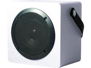 coby csbt-317-wht tune box portable bluetooth speaker, white