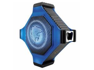 ecoxgear ecoedge plus gdi-exegpl402 rugged waterproof floating portable bluetooth wireless 20 watt smart speaker with bottle opener and led party lights (blue)