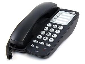 nec single line corded analog telephone (780034) black dth-1-1