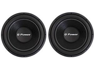 qpower qpf15 15" 2200 watt deluxe series dvc car audio subwoofers subs (2 pack)