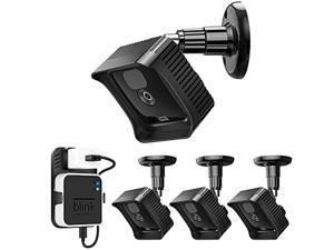 fintie wall mounts and housing for all-new blink outdoor camera, adjustable bracket and case with blink sync module 2 outlet mount for blink camera security