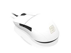 endgame gear xm1r gaming mouse - paw3370 sensor - 50 to 19,000 cpi - mouse for gaming - 5 buttons - kailh gm 8.0 switches - 80 m - wired computer mouse - 2.46 oz lightweight gaming mouse - white