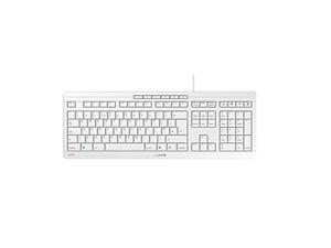 cherry stream keyboard - wired usb keyboard - sx scissors mechanism - gs approval - qwerty - white