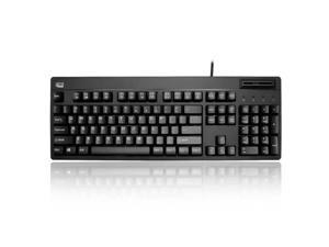 adesso easytouch akb-630sb-taa smart card reader keyboard - usb - black (renewed)