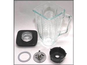 brentwood post722 replacement glass jar set oster blender compatible 033 gallon capacity