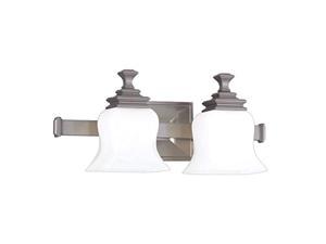 hudson valley lighting 5502-sn wilton - two light wall sconce - 17 inches wide by 7.5 inches high, satin nickel