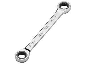 uxcell Reversible Ratcheting Wrench 10mm x 11mm Offset Double Box End Cr-V 