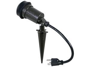 hubbell-bell sl101b portable spike light par 38 bulb bronze finish