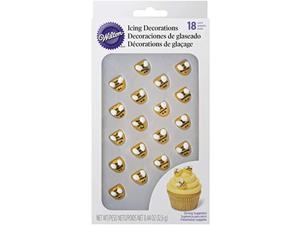 wilton bumblebee icing decorations, 18 count (pack of 1), yellow