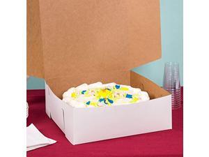 southern champion lot of 10 bakery or cake box white 14x14x6