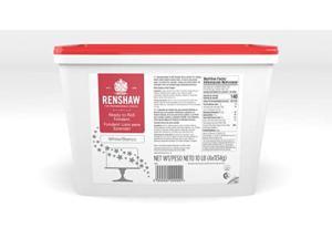 renshaw fondant icing, ready to roll, smooth and easy to use, preferred by professionals for cake decoration, cookies and cupcakes, vegan, kosher, halal approved - white 10 lb