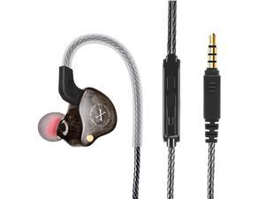 urbanx ix2 pro dynamic hybrid dual driver in ear musicians earphones with mic tanglefree cable inear earbuds headphones for xiaomi black shark 3s