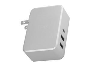 ihome usb type-c 3-port 45w rapid portable wall charger. power delivery port for apple macbook, iphone x/8/8 plus, nintendo swi ihome usb type-c 3-port 45w rapid portable wall charger. power delivery port for apple macbook, iphone x/8/8 plus, nintendo swi