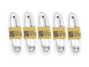 Samsung USB Data Cable for Galaxy S3/S4/Note 2 Other Smartphones, 5 Pack - Non-Retail Packaging - White Samsung USB Data Cable for Galaxy S3/S4/Note 2 Other Smartphones, 5 Pack - Non-Retail Packaging - White