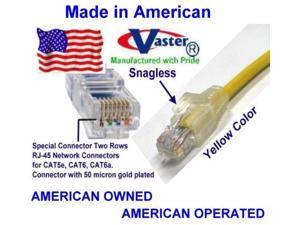 Ethernet Network Patch Cable Made in USA SuperEcable UL 24Awg Pure Copper White USA-0678-48 Ft UTP Cat5e