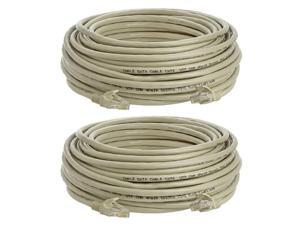 100 ft Blue Gold Plated Contacts Male to Male Patch Cord Cat5e Ethernet Cable 2 Pack 100 ft Blue Gold Plated Contacts Male to Male Patch Cord Cat5e Ethernet Cable 2 Pack