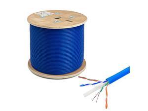 Cat6A UTP 1000ft Bulk Ethernet Network Cable 10G 23AWG Solid Wire Riser Blue Cat6A UTP 1000ft Bulk Ethernet Network Cable 10G 23AWG Solid Wire Riser Blue