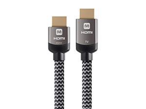 Monoprice HDMI High Speed Active Cable - 35 Feet - Gray, 4K@60Hz, 18Gbps, HDR, 26AWG, YUV, 4:4:4, CL3 - Luxe Active Series