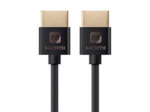 Monoprice HDMI High Speed Cable - 3 Feet - Black, 4K@60Hz, HDR, 18Gbps, 36AWG, YUV 4:4:4 - Ultra Slim Series Monoprice HDMI High Speed Cable - 3 Feet - Black, 4K@60Hz, HDR, 18Gbps, 36AWG, YUV 4:4:4 - Ultra Slim Series