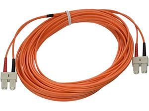c2g/cables to go 33009 sc-sc 50/125 om2 duplex multimode pvc fiber optic cable (9 meters, orange)