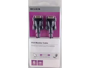 belkin vga monitor cable, 6 feet, black belkin vga monitor cable, 6 feet, black