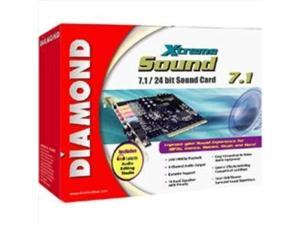 diamond multimedia xtremesound 7.1/24 bit sound card. diamond xs71 pci soundcard 24bit audio dolby ex dts 6.1/7.1 intsnd. pci - diamond multimedia xtremesound 7.1/24 bit sound card. diamond xs71 pci soundcard 24bit audio dolby ex dts 6.1/7.1 intsnd. pci -